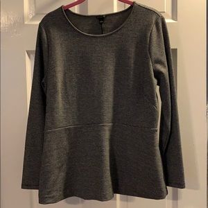 Ann Taylor houndstooth peplum